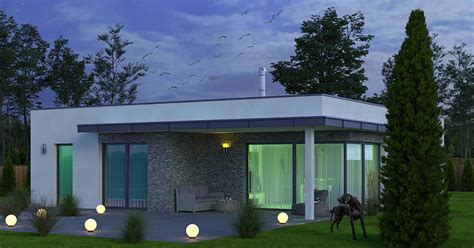 moderný murovaný altánok s plochou strechou