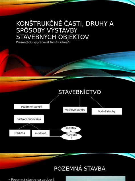 Klasifikácia stavebných objektov