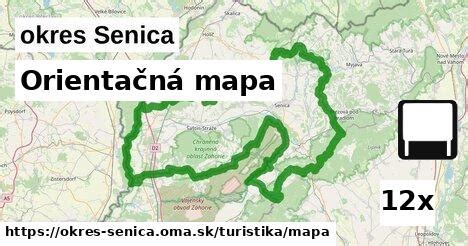Mapa okresu Senica