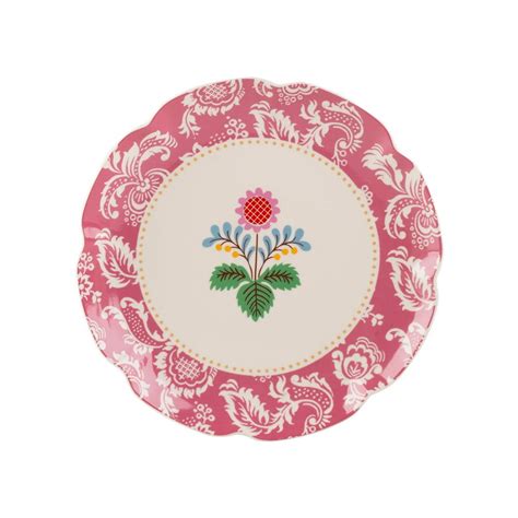 Porcelánové taniere s kvetinovým motívom