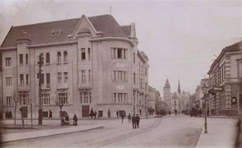 stará fotografia Rožňavy s historickou architektúrou