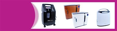 Obrázok rôznych modelov prenosných a stacionárnych kyslíkových koncentrátorov