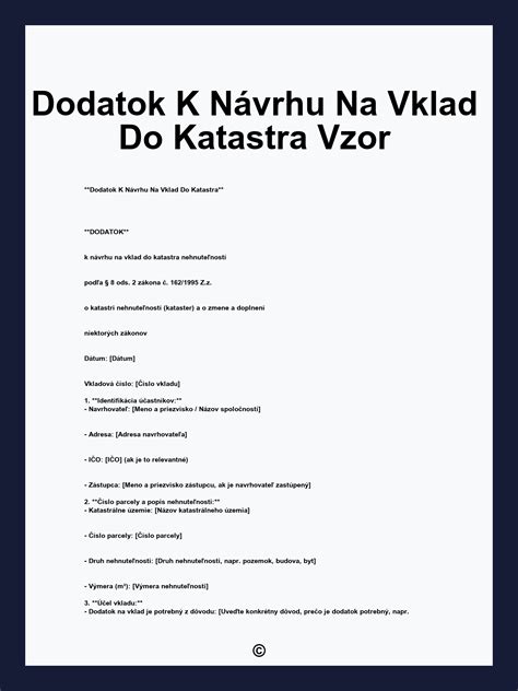 Proces vkladu do katastra