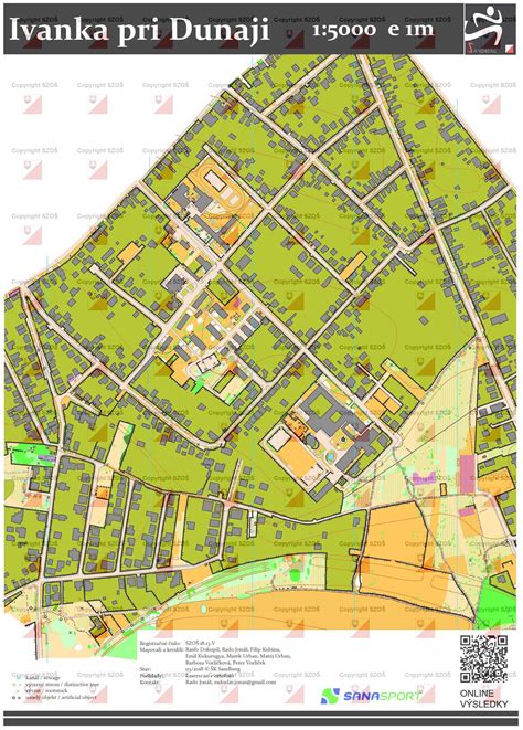 Mapa Ivanky pri Dunaji s vyznačenými komerčnými zónami