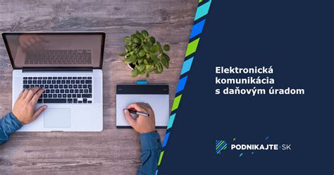 Ilustrácia znázorňujúca elektronickú komunikáciu s daňovým úradom