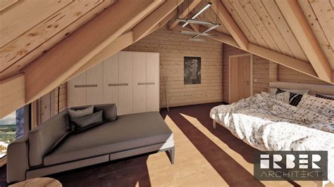 Interiér útulnej drevenej chaty