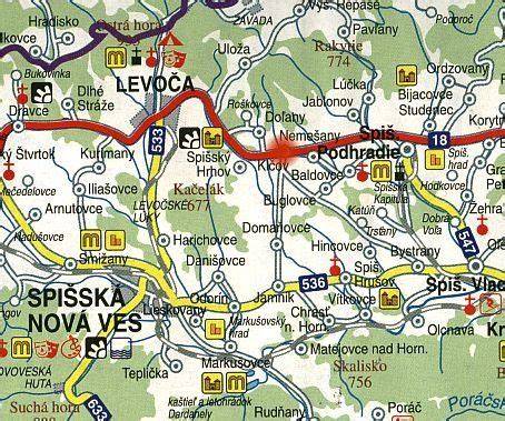 Mapa Levočských vrchov