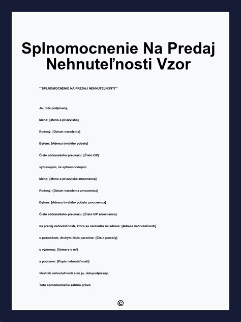 Dokumenty na predaj nehnuteľnosti