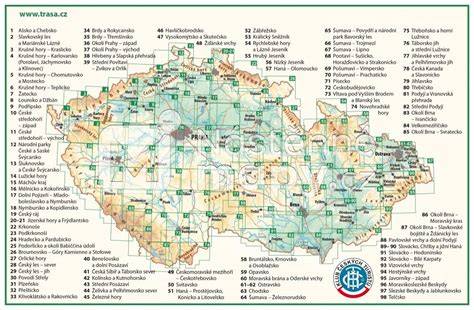 Mapa turistických trás v okolí Ružomberka