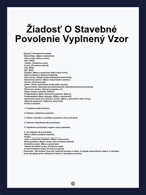 Stavebné povolenie dokument