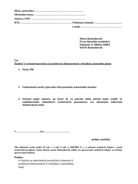 Diagram znázorňujúci proces vydávania územnoplánovacej informácie a záväzného stanoviska