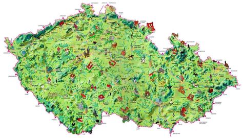 Mapa turistických trás v okolí Donovál
