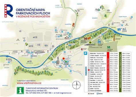 Mapa Frenštátu pod Radhoštěm s vyznačenými lokalitami