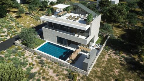 vila s bazénom a grilom Sardínia