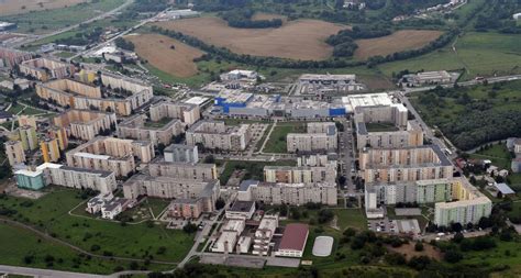 Mapa Prešova s vyznačenými sídliskami Sekčov a Sídlisko III