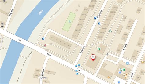 Mapa kúpeľného mesta Sliač