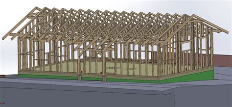 Konštrukcia domu s viditeľnou pomúrnicou