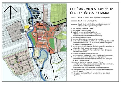 Mapa územia obce Košická Polianka