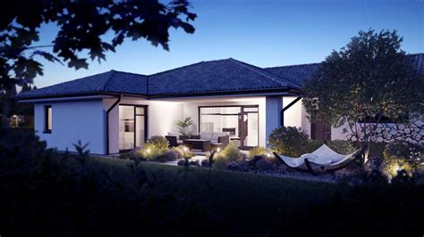 vizualizácia domu s terasou