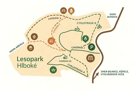Mapa lokality projektu Lesopark Žilina