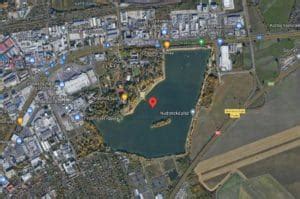 Mapa zobrazujúca polohu Rovinky voči Bratislave