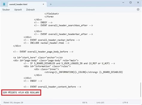 Ukážka HTML štruktúry webovej stránky