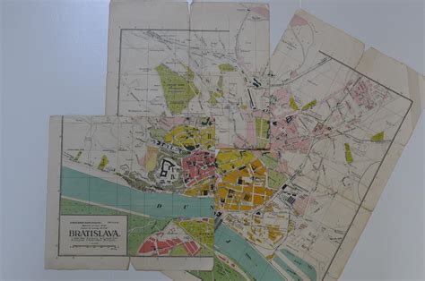 Mapa Bratislavy s vyznačenými zónami