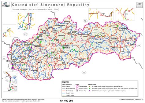 Mapa dopravných trás v regióne
