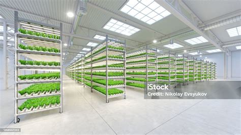 Interiér skladu s regálmi