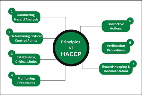 Diagram znázorňujúci sedem princípov HACCP