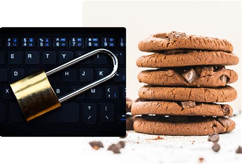 Ilustrácia súborov cookies na obrazovke počítača