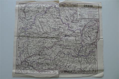 Mapa Oravy s vyznačenými bojovými oblasťami SNP
