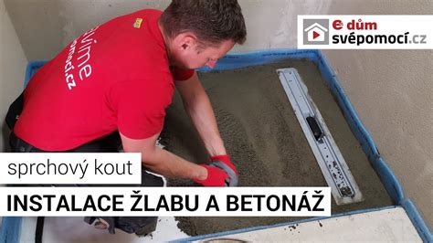 detaily montáže sprchového žľabu