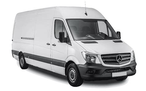 Schematický nákres rozmerov dodávky Mercedes-Benz Sprinter