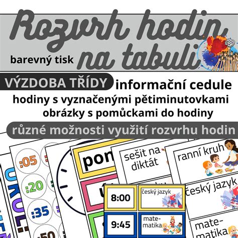 Dynamický rozvrh na digitálnej tabuli