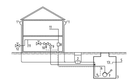 Nákres stredovekého hypokaustového systému