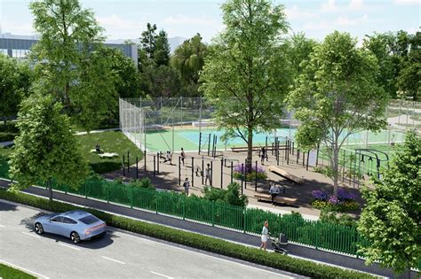 Vizualizácia športového areálu v prírodnom prostredí