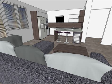 Náčrt spálne s dostatkom priestoru pre nábytok a pohyb