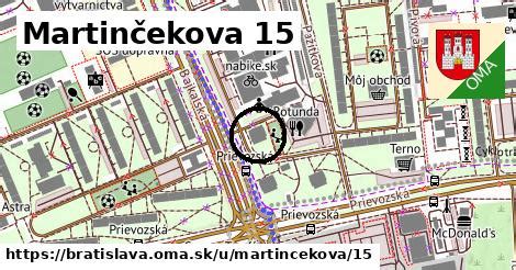 Ulica Martinčekova, Bratislava