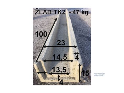 Odvodňovací žľab TK 2 s krytom na chodníku
