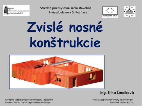 Diagram znázorňujúci nosné konštrukcie domu