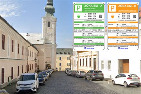 Infografika zobrazujúca rôzne typy parkovacích možností v Nitre