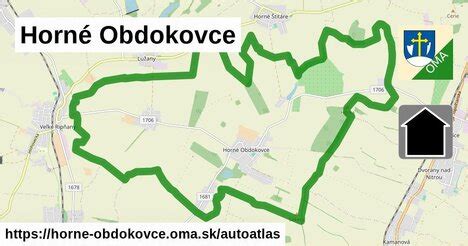 Mapa regiónu Nitra s vyznačenými obcami Horné Obdokovce a Obsolovce