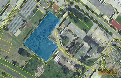 Mapa znázorňujúca rozdrobené pozemky