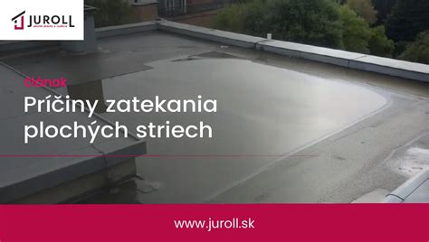 Ilustrácia zatekania strechy a jej následkov