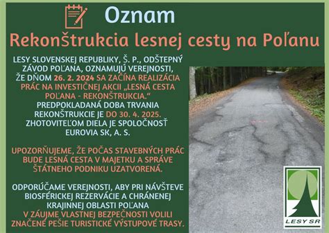 Lesná cesta s mechanizmami počas rekonštrukcie