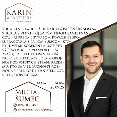Michal Šumec pri prezentácii nehnuteľnosti