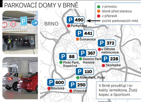Mapa znázorňujúca hustotu dopravy a parkovacích miest v centre mesta.