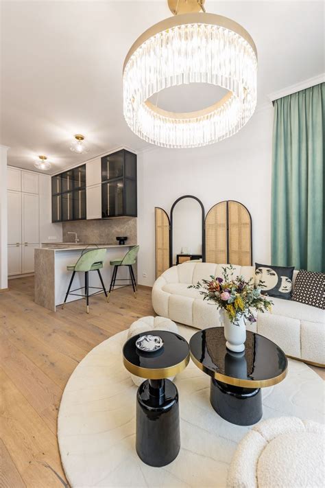 Štýlová obývačka s prvkami glamour