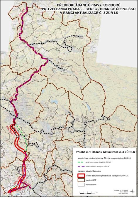 Mapa železničného koridoru